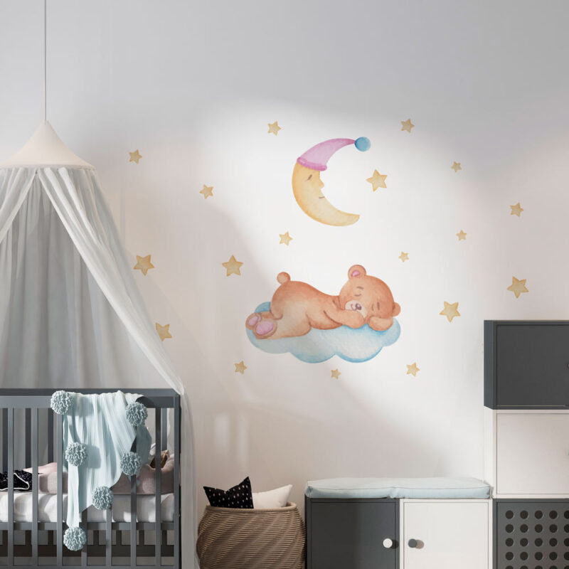 Wandsticker Babyzimmer №037 Bär – Bild 1