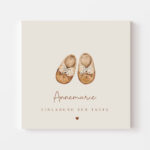 Taufeinladung №002 Süße Boots