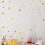 babyzimmer wandtattoo Gelbe Sterne