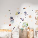 Wandtattoo Kinderzimmer №053 Astronauten Weltall – Bild 2