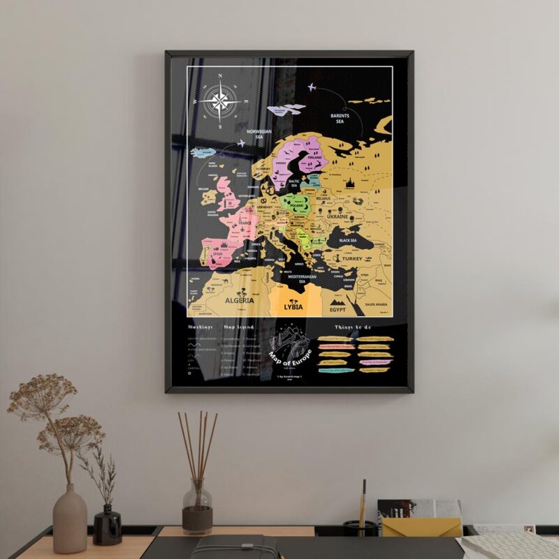 Rubbel Karte Europa - Black Edition – Bild 3