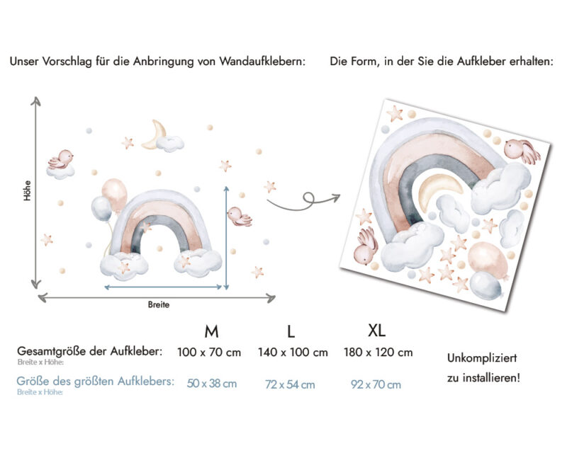 Wandtattoo Regenbogen №061 – Bild 3